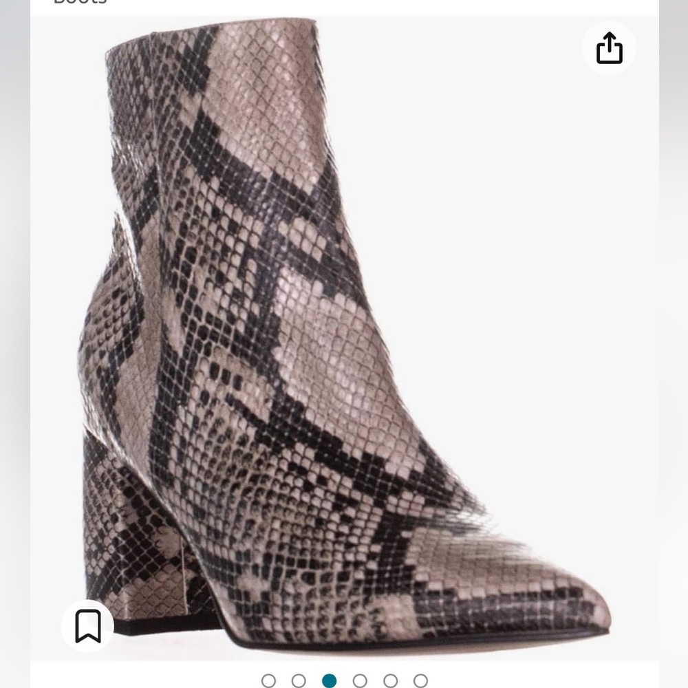 Marc Fisher Retire 2 Snake Print Ankle Boot -Size 7.5